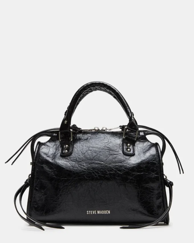 Riggs Bag Embellished Black Distressed