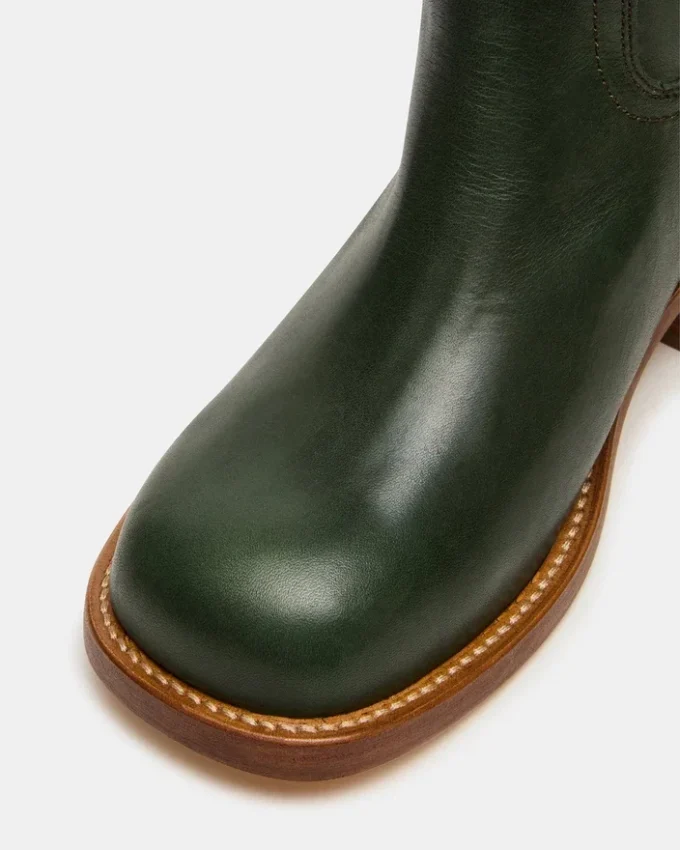 Riggs Dark Green Leather