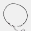 Rope Chain Anklet Silver