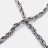 Rope Chain Anklet Silver