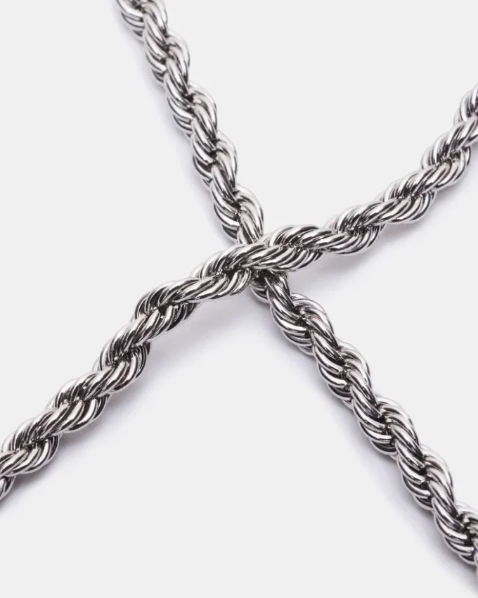 Rope Chain Anklet Silver