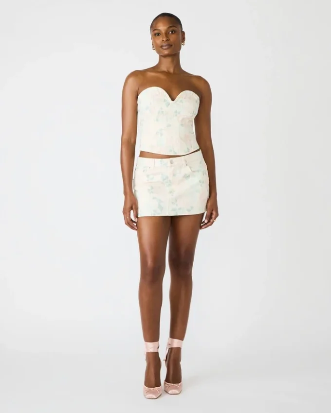 Roselia Corset Top Peach Beige