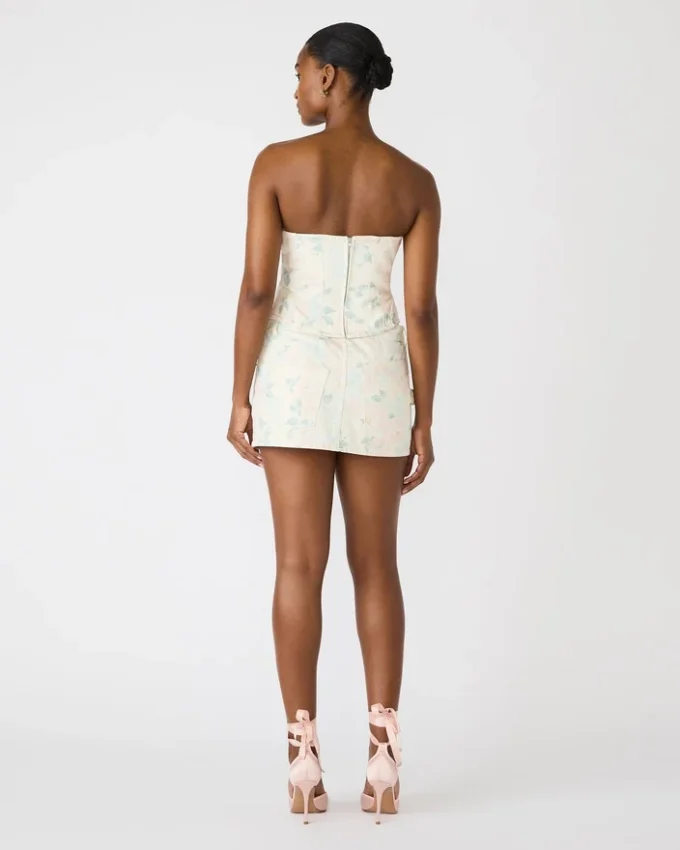 Roselia Corset Top Peach Beige