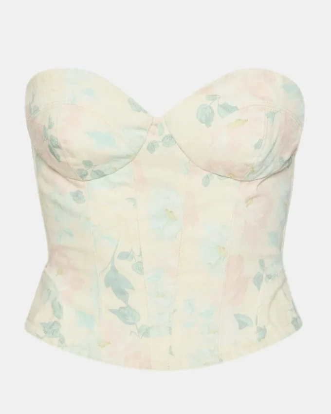 Roselia Corset Top Peach Beige