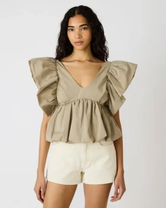 Saskya Top Khaki