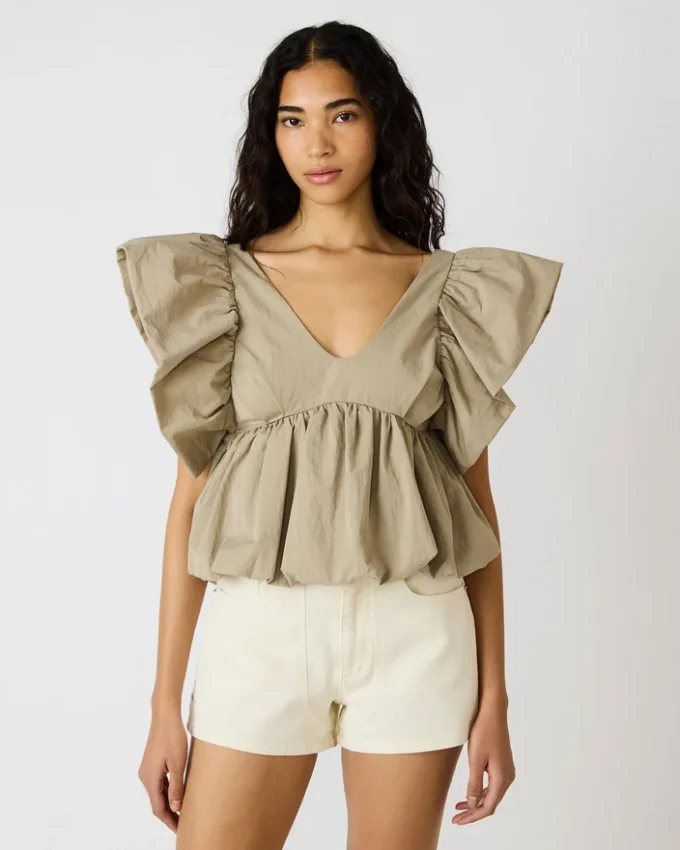 Saskya Top Khaki