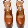 Scotlyn Stacked Tan Leather