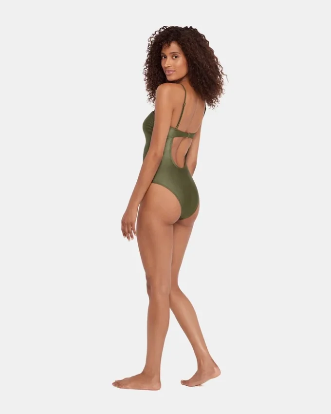 Shine Bright One Piece Swimsuit Olive