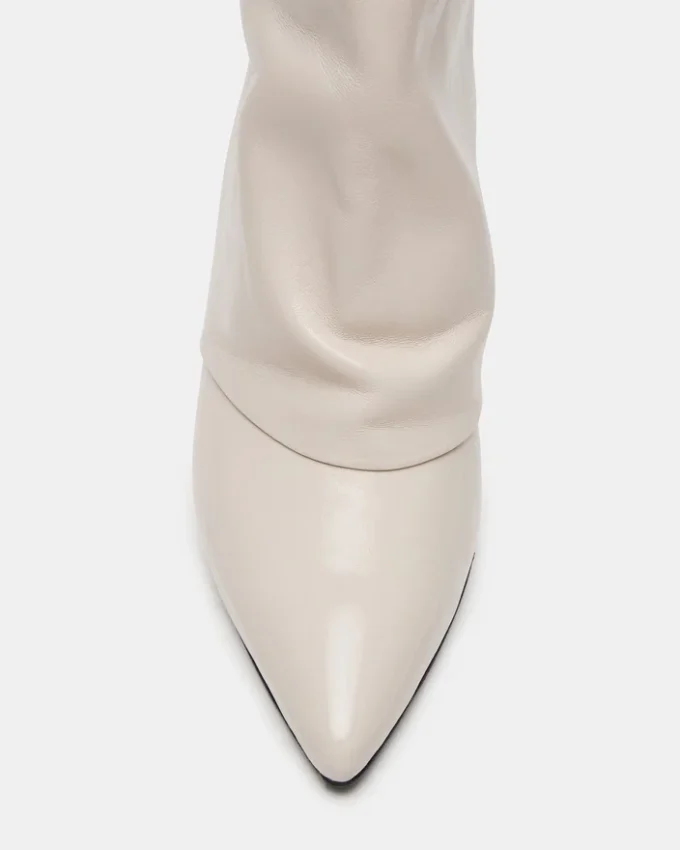 Shiner White Leather