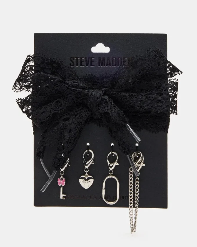 Shoe Laces and Charms Lace Black