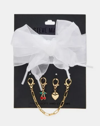 Shoe Laces and Charms White