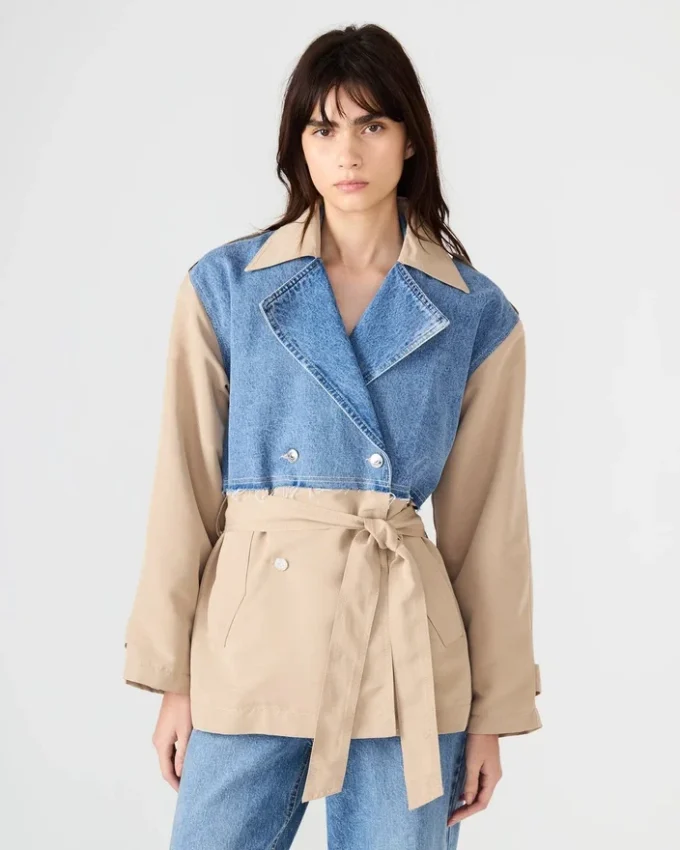 Shyla Coat Denim Multi