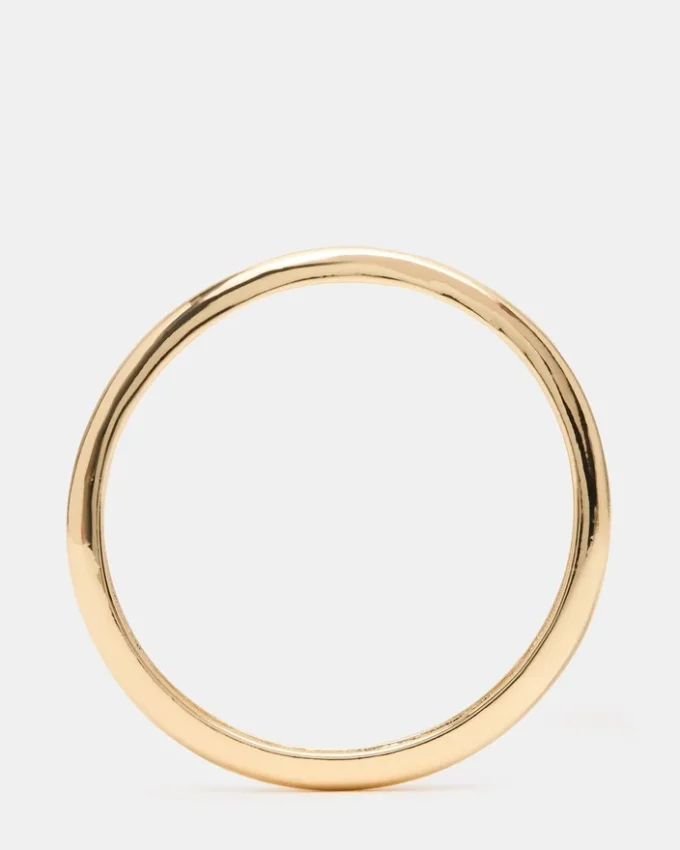Skinny Bangle Band Bracelet Gold