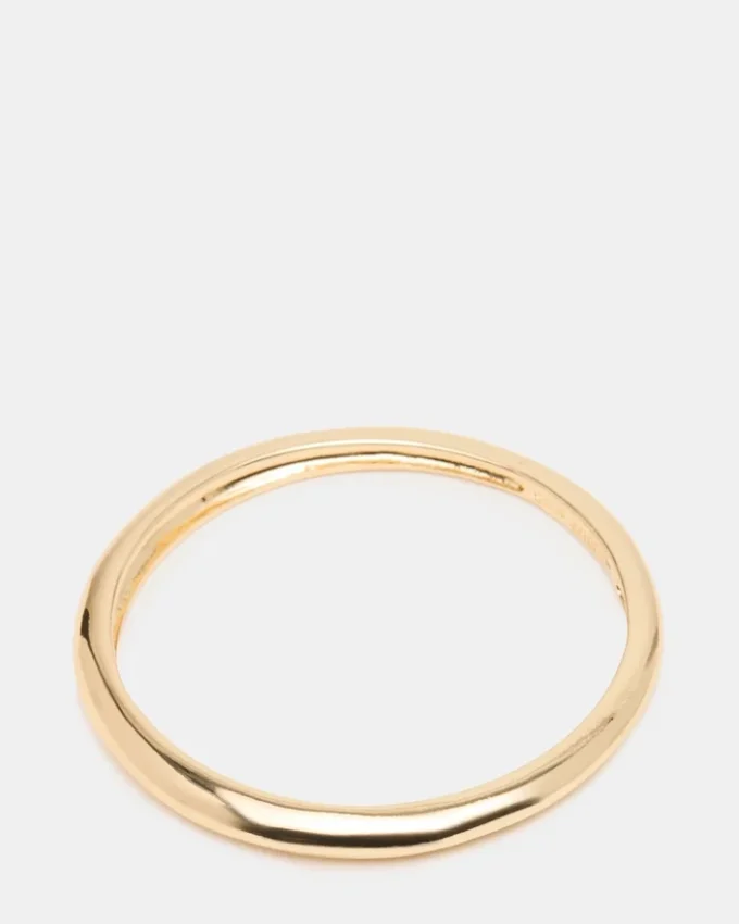 Skinny Bangle Band Bracelet Gold