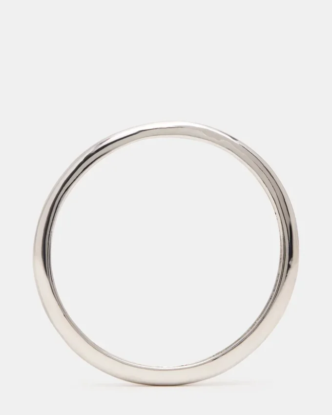 Skinny Bangle Band Bracelet Silver