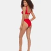 Sleek ‘N Chic High Waisted Bikini Bottom Cherry
