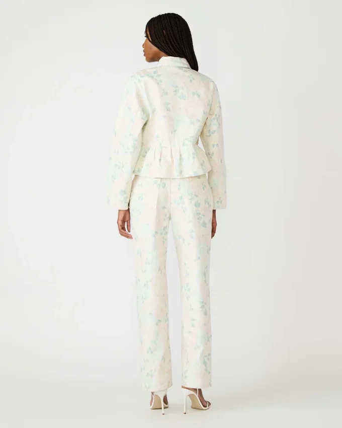 Sloan Floral Jacket Peach Beige