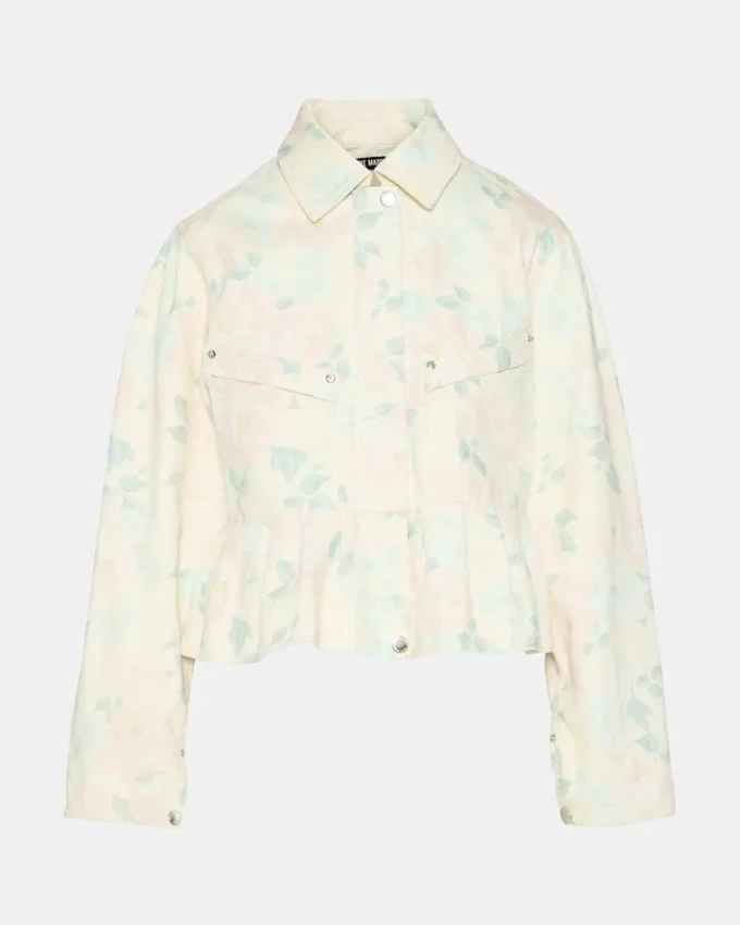 Sloan Floral Jacket Peach Beige