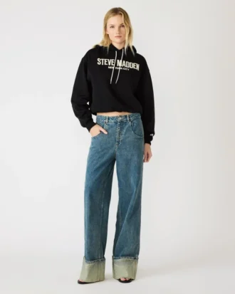 Sm Logo Hoodie Black