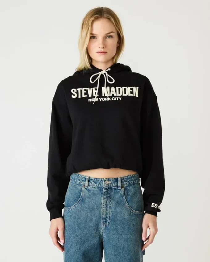 Sm Logo Hoodie Black