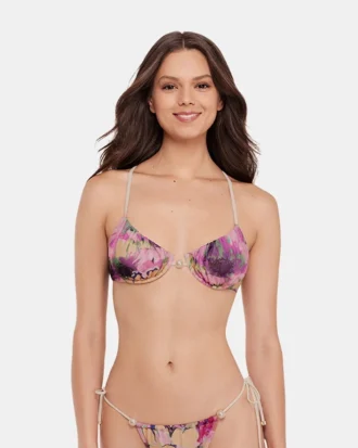 Super Bloom Multi Bikini Top