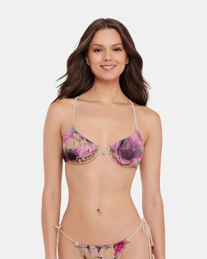 Super Bloom Multi Bikini Top