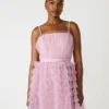 Tiered Tulle Gown Dawn Pink
