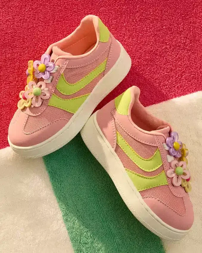 Toddlers’ Jersey Lime/Pink