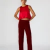 Tonia Pant Red Velvet
