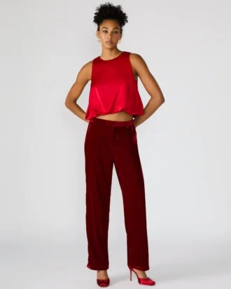 Tonia Pant Red Velvet