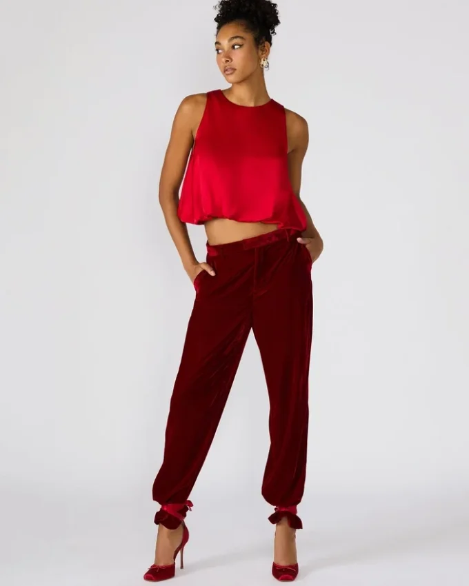Tonia Pant Red Velvet