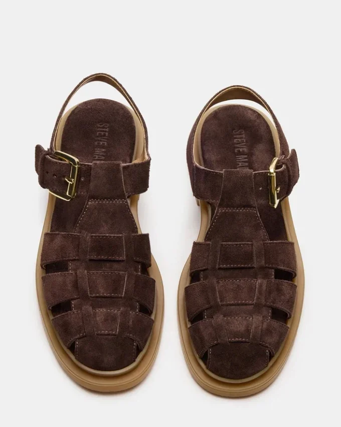 Tope Chocolate Brown Suede