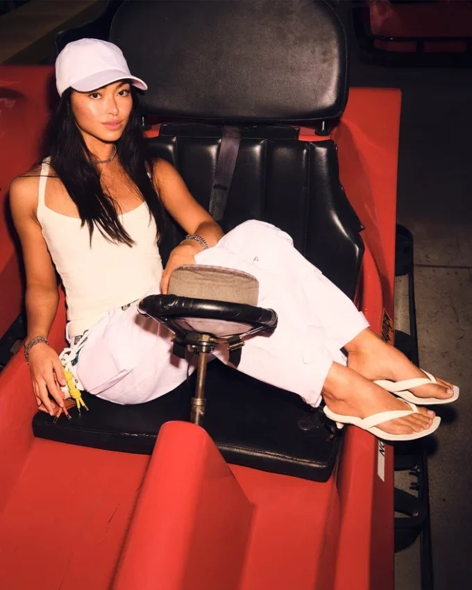 Tracie White Leather