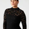 Vivienne Lace Dress Black