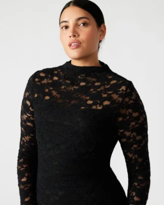 Vivienne Lace Dress Black