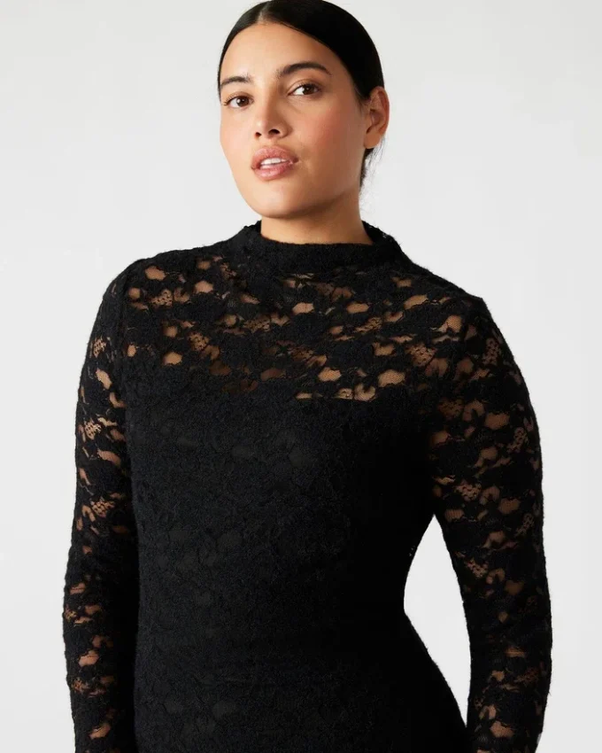 Vivienne Lace Dress Black
